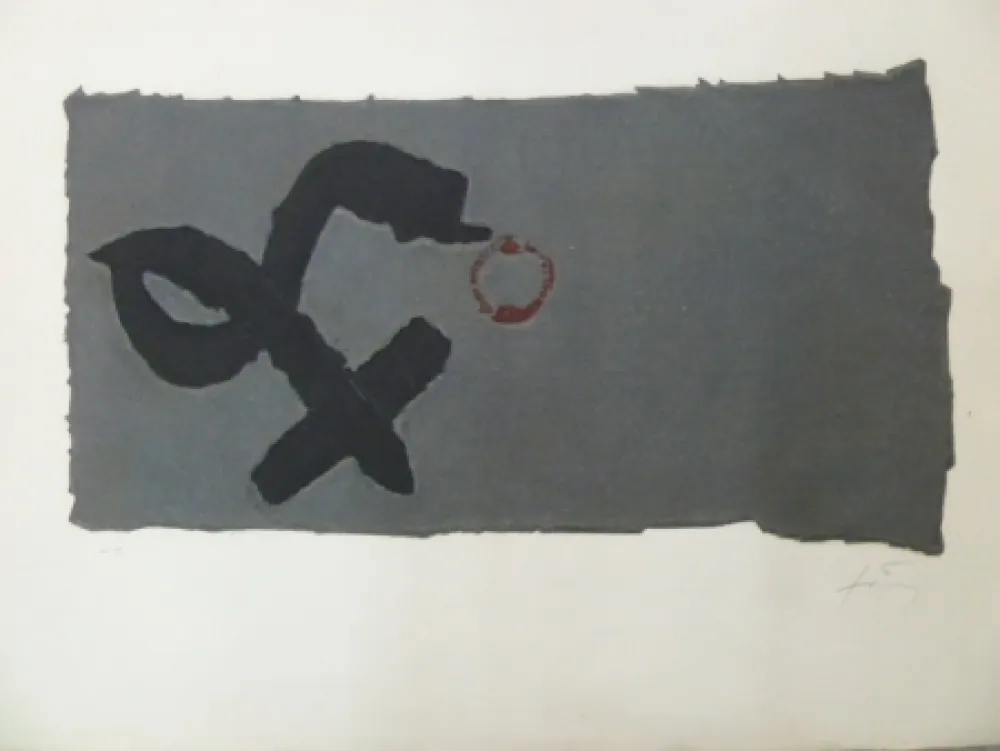 Radierung Tàpies - CREU DEFORMADA