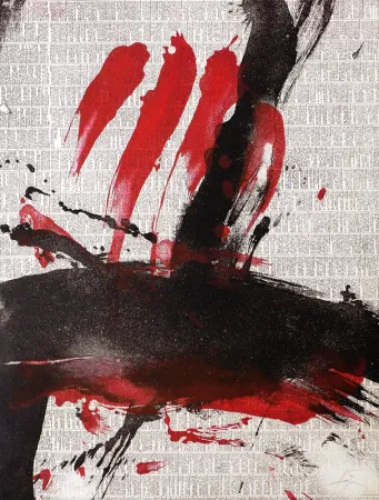 Radierung Tàpies - Damunt diari