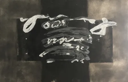 Stich Tàpies - Diptyque avec Croix