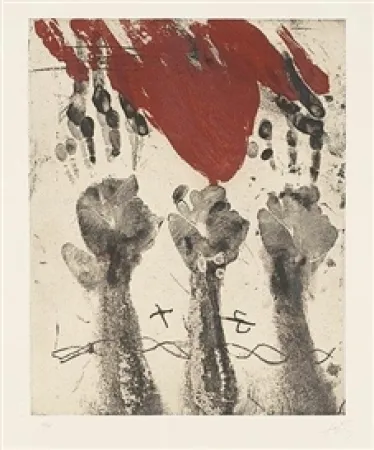 Stich Tàpies - Empreintes de mains