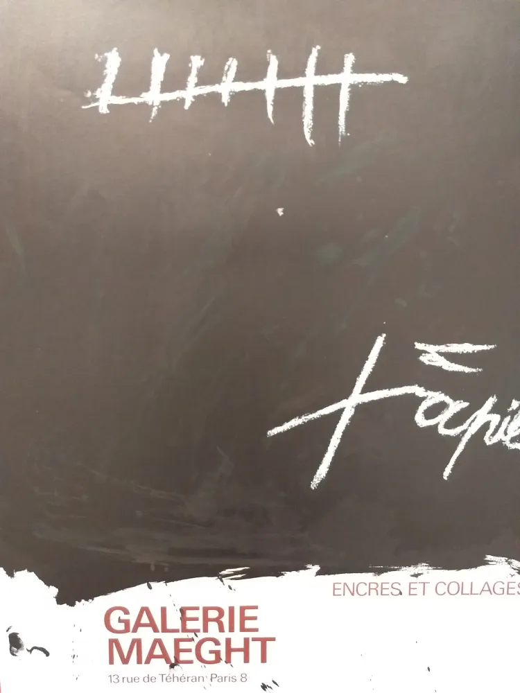 Plakat Tàpies - Encres et collages