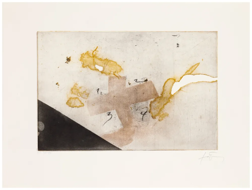 Stich Tàpies - Equation Series Plate 3