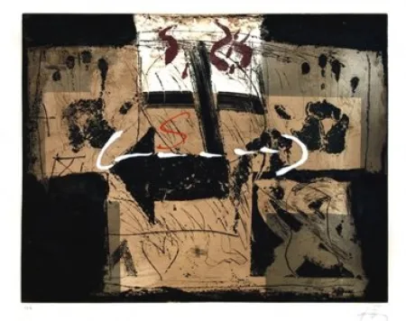 Radierung Tàpies - Flecha