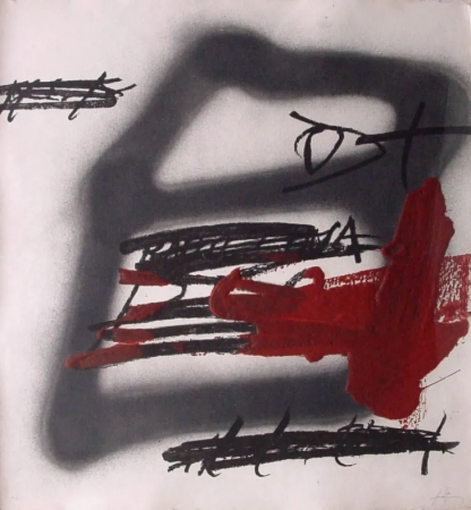 Radierung Tàpies - FORMA OMBREJADA