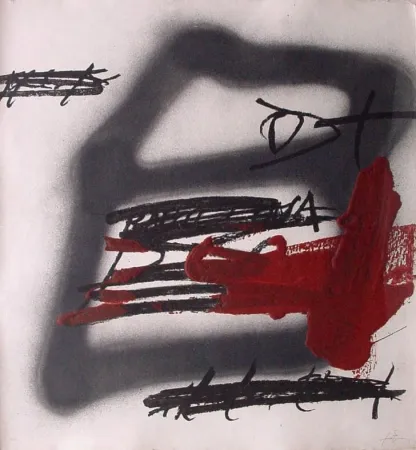 Radierung Tàpies - FORMA OMBREJADA