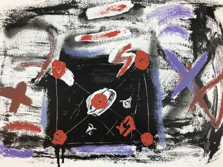 Siebdruck Tàpies - La lettre