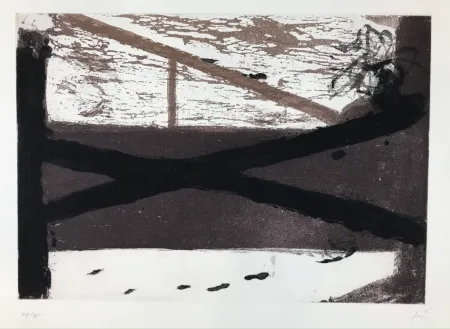 Radierung Tàpies - Le lit