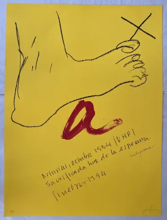 Lithographie Tàpies - N/A