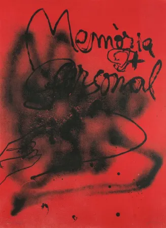 Lithographie Tàpies - Personal Memories