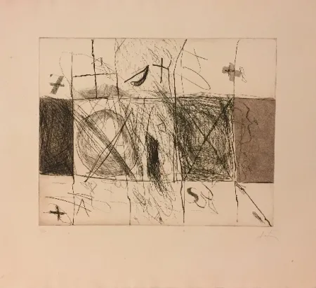 Radierung Und Aquatinta Tàpies - Quadrats i grafismes