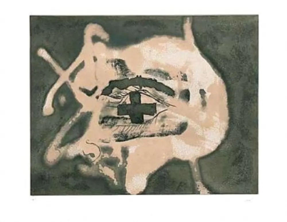 Stich Tàpies - Relief Sable