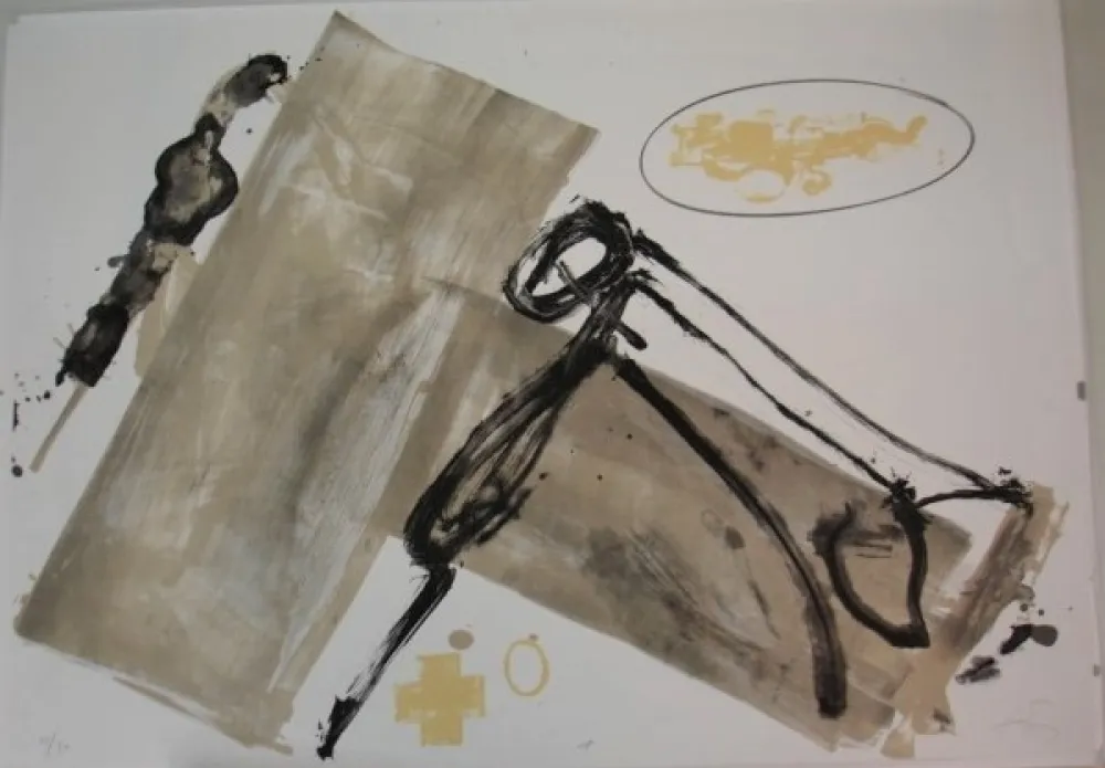 Lithographie Tàpies - Suite 63 x 90