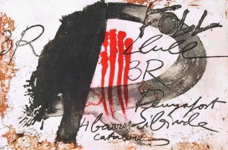 Radierung Und Aquatinta Tàpies - Tres R