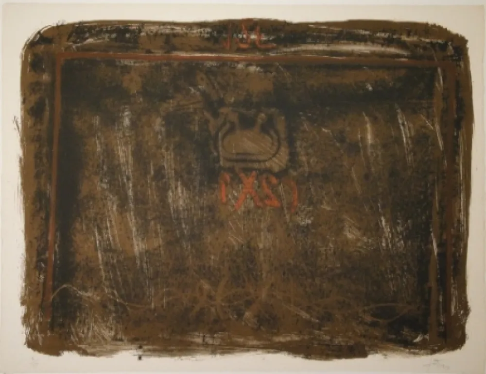 Lithographie Tàpies - Untitled