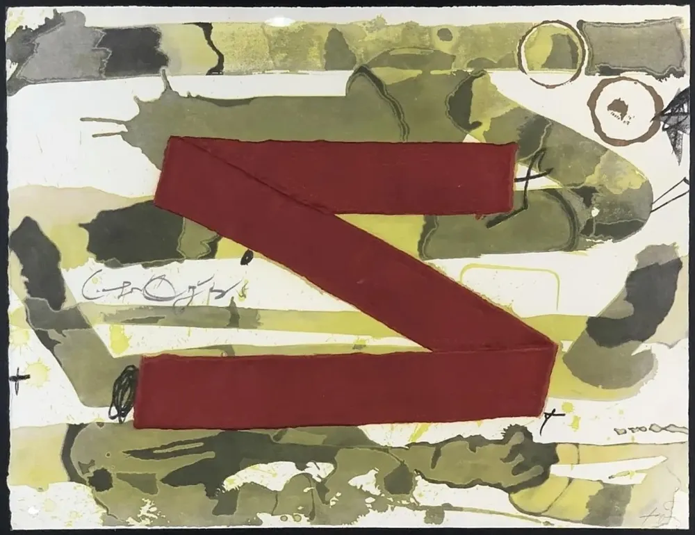 Radierung Tàpies - Z