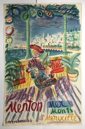 Plakat Terechkovich - Menton Mer, Monts et Merveille