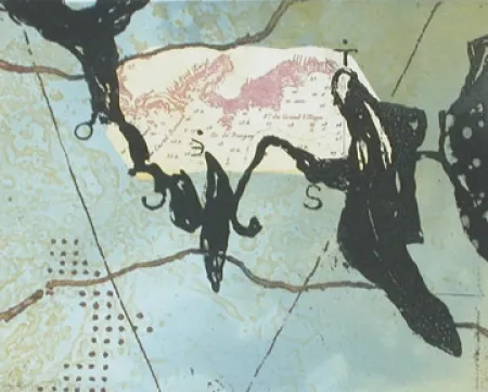 Radierung Und Aquatinta Texier - Bango ouest