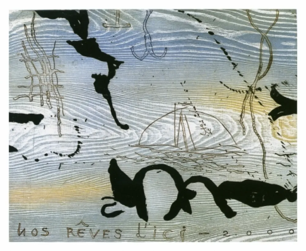 Radierung Und Aquatinta Texier - D'ici