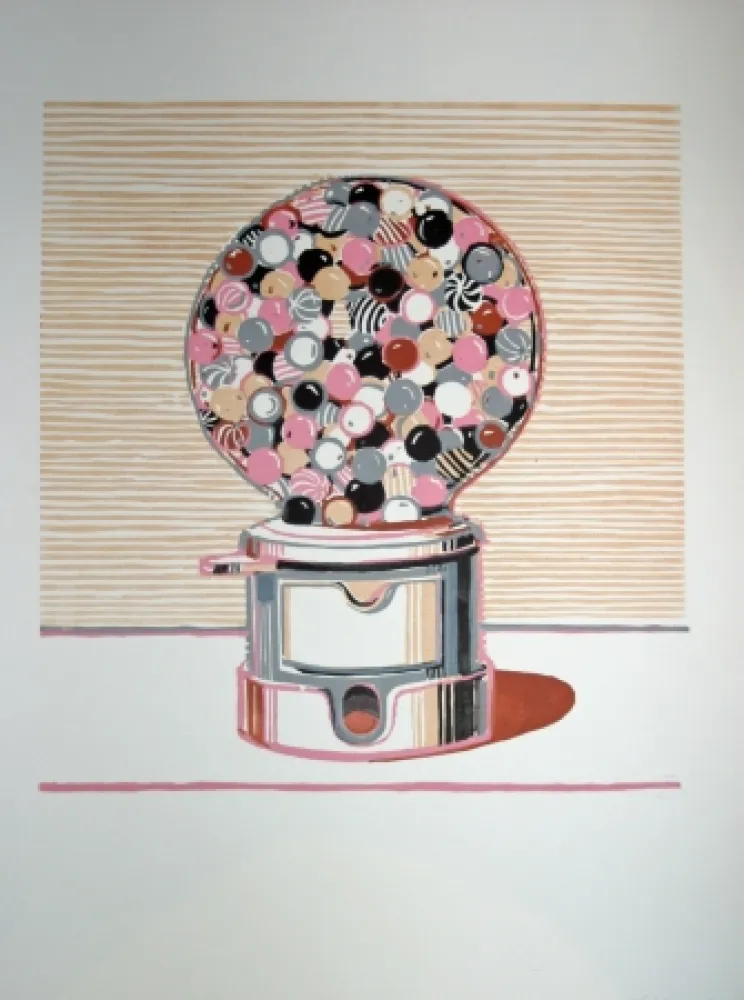 Linolschnitt Thiebaud - Gumball Machine