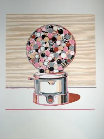 Linolschnitt Thiebaud - Gumball Machine