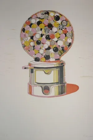 Linolschnitt Thiebaud - Gumball Machine