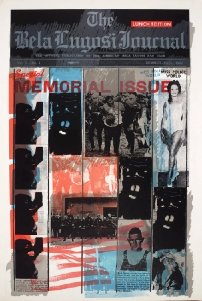 Siebdruck Tilson - Bela Lugosi Journal