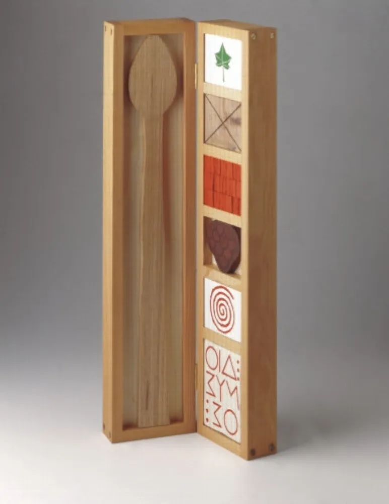 Holzschnitt Tilson - Stele for Dionysos