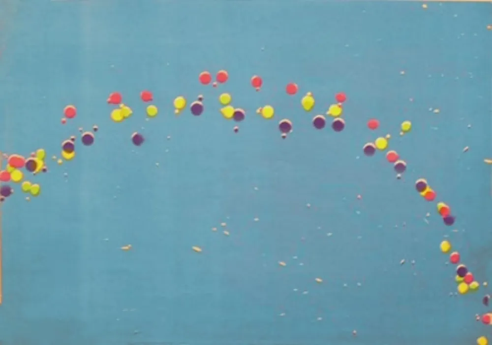 Lithographie Ting - Lune danse