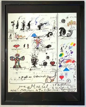 Siebdruck Tinguely - La Fontaine de Stravinsky