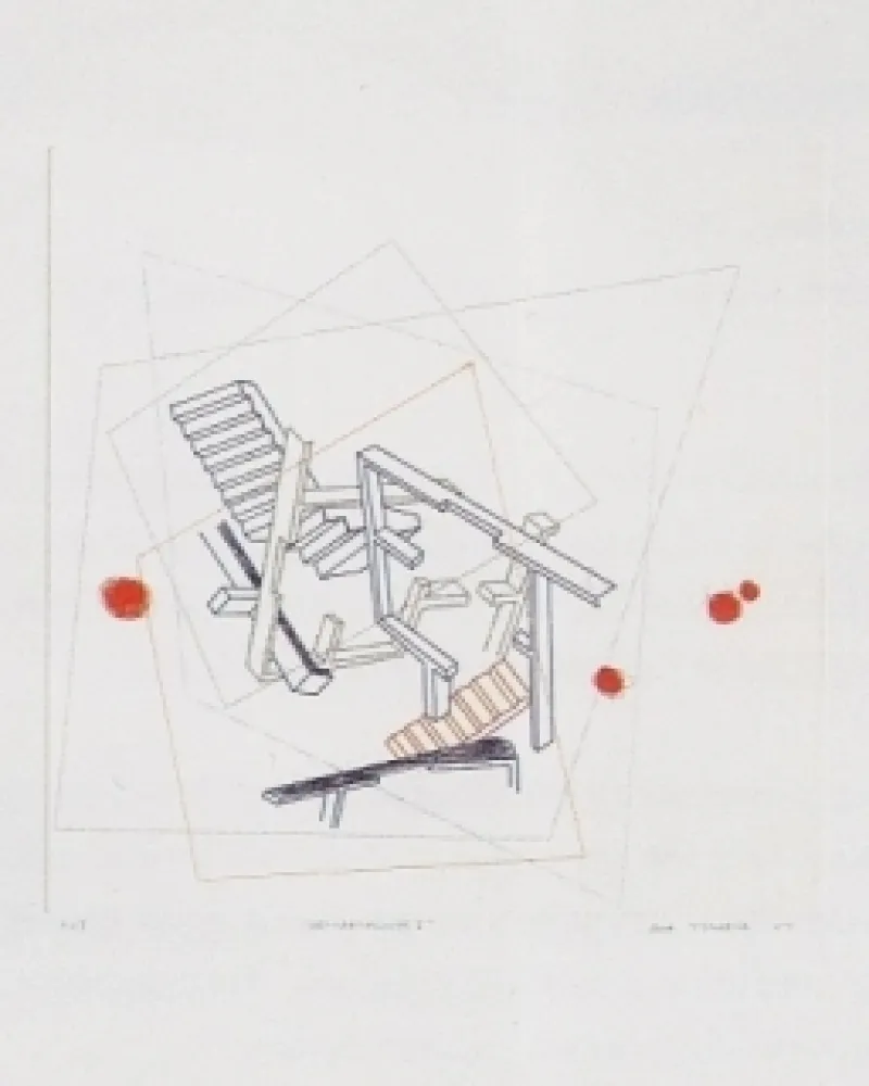 Radierung Und Aquatinta Tiscornia - Des-habitationes 1