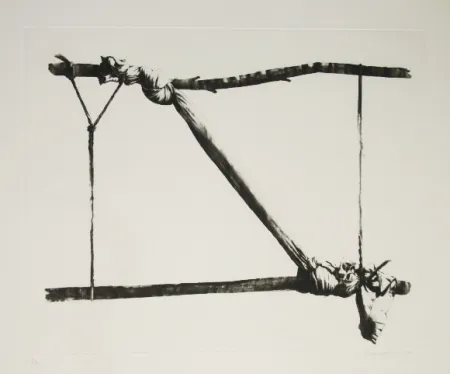 Radierung Und Aquatinta Titus Carmel - Agrès 1