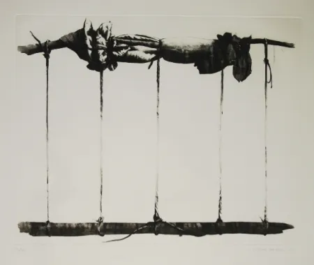 Radierung Und Aquatinta Titus-Carmel - Agrès 3