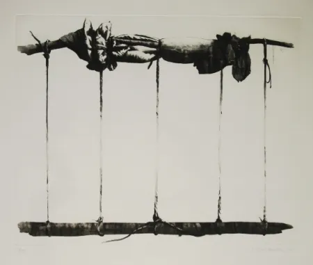 Radierung Und Aquatinta Titus Carmel - Agrès 3