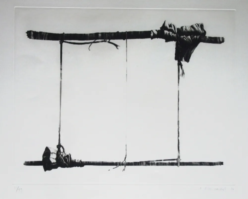 Radierung Und Aquatinta Titus-Carmel - Agrès 4