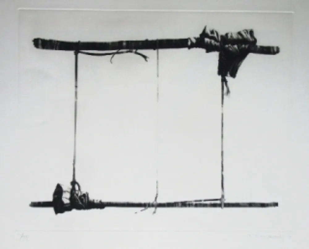 Radierung Und Aquatinta Titus Carmel -  Agrès 4