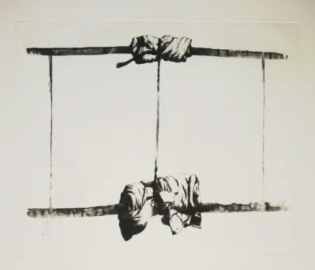 Radierung Und Aquatinta Titus Carmel - Agrès 5