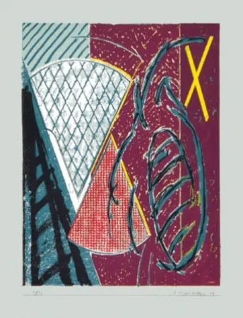 Siebdruck Titus Carmel - Armorial IV