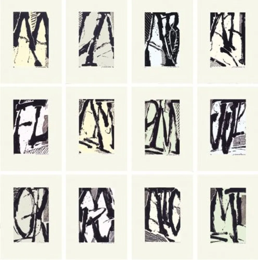 Siebdruck Titus Carmel - Cairn - 12 sérigraphies 