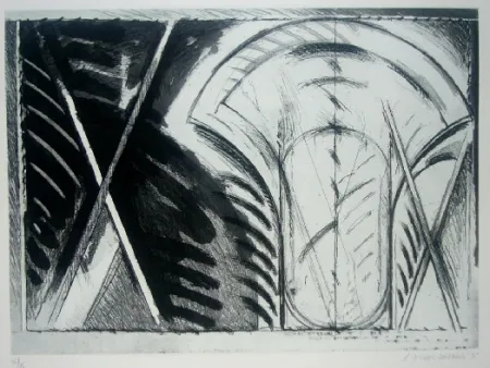 Aquatinta Titus Carmel - Chancay