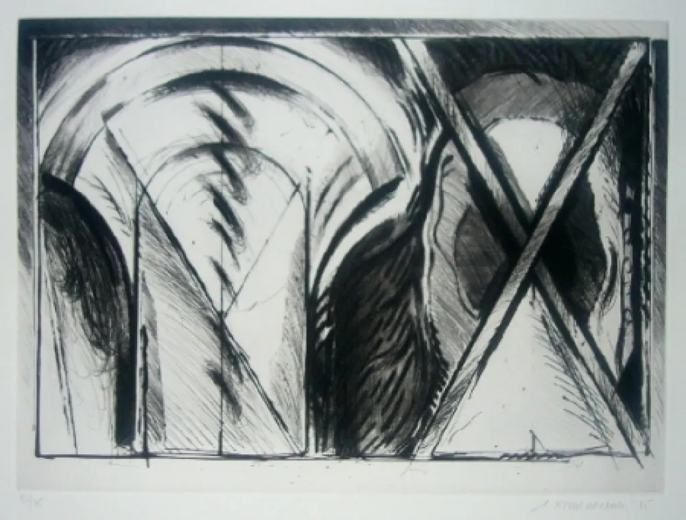 Aquatinta Titus Carmel - Chancay VII