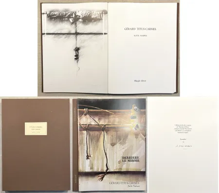 Illustriertes Buch Titus Carmel - Derrière le Miroir n°230. TITUS-CARMEL, SUITE NARWA. Octobre 1978. TIRAGE DE LUXE SIGNÉ PAR L'ARTISTE.