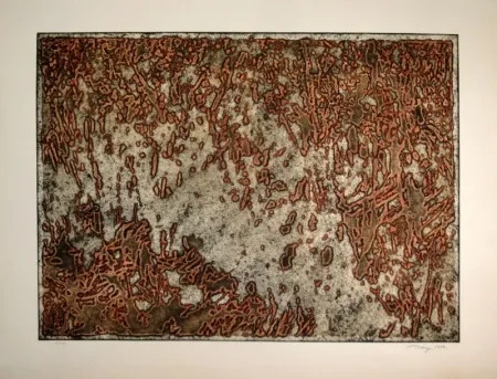 Aquatinta Tobey - Message from a desert Star