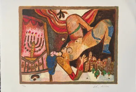 Lithographie Tobiasse - Cantiques des Cantiques