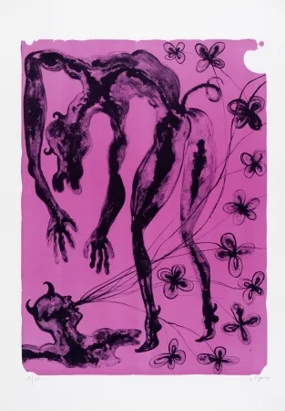 Lithographie Toguo - Selfish dinner