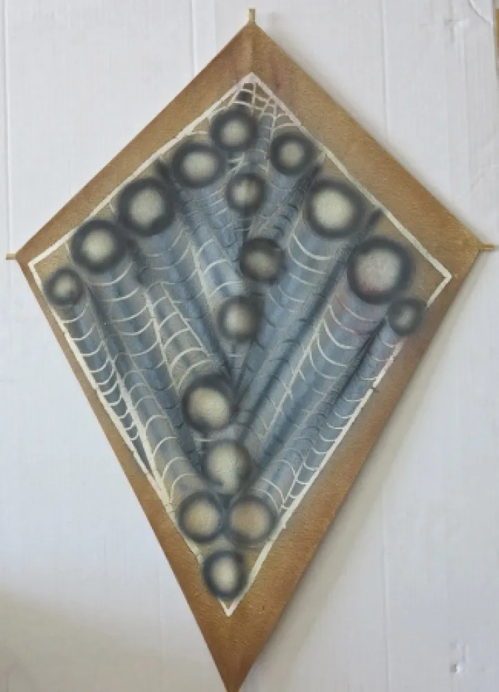 Siebdruck Toledo - Abstract large spider web kite