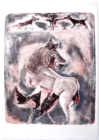 Radierung Und Aquatinta Toledo - El Pico largo