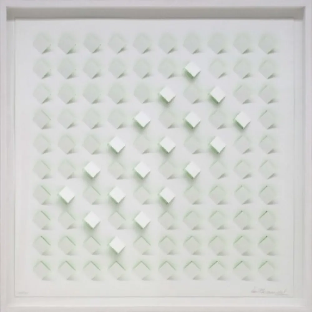 Lithographie Tomasello - S/T 4 - Verde