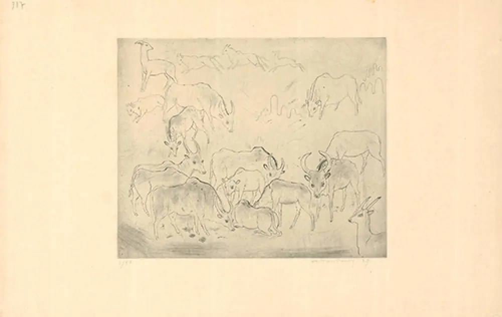 Radierung Und Aquatinta Tonny - Untitled