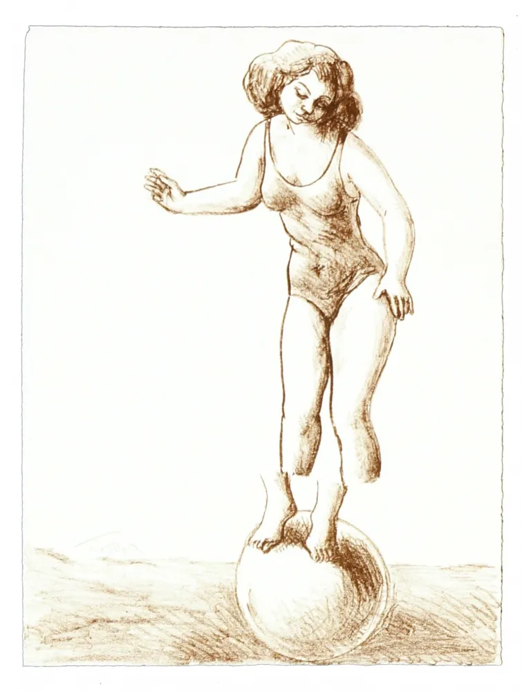 Lithographie Topor - 1 Neuf Grâces