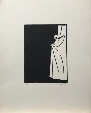 Linolschnitt Topor - Next